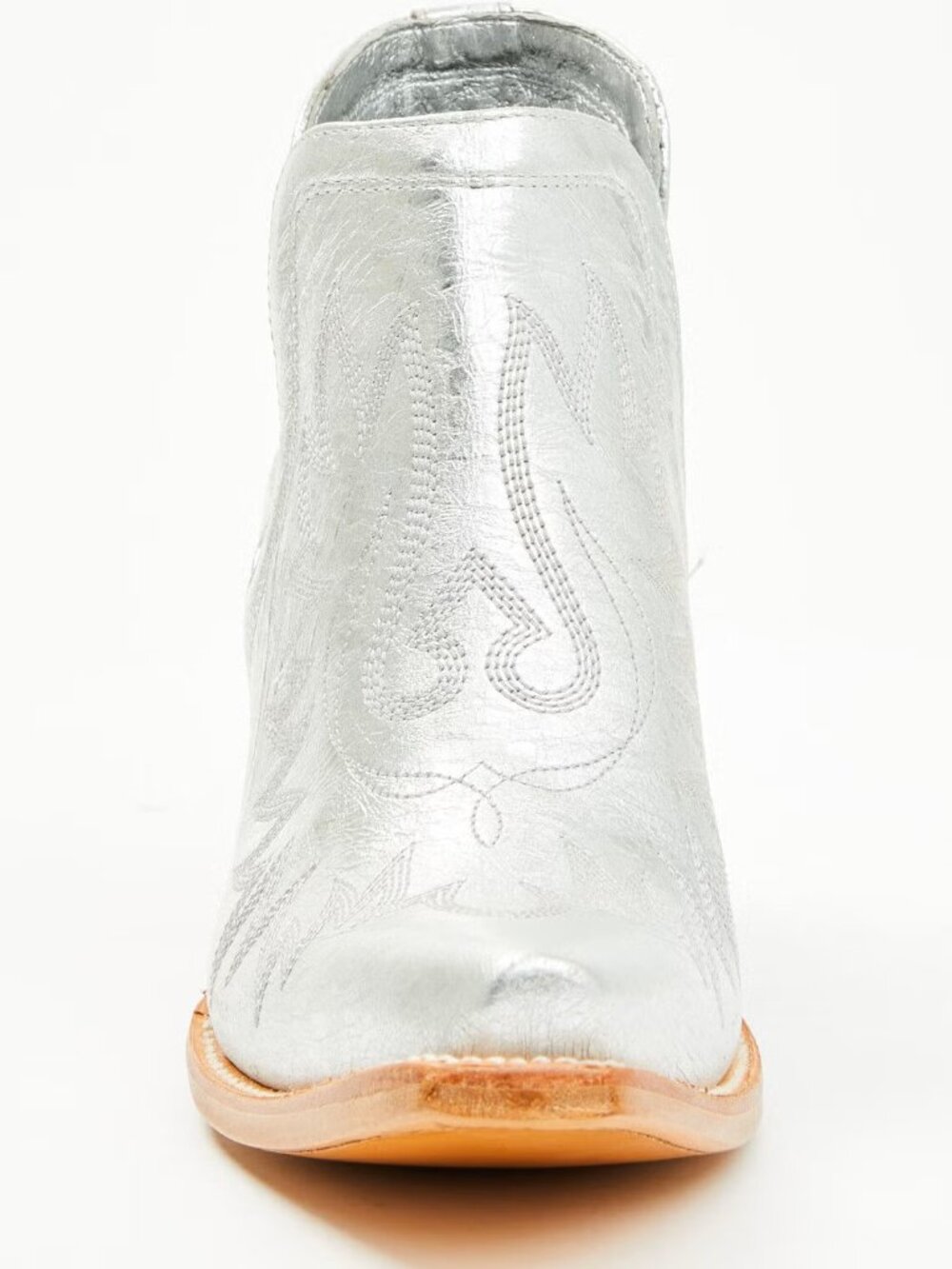 Ariat" Size 9M"  Women's Dixon Western Booties - Snip Toe" Silver" Brand NWT" - Picture 4 of 9